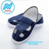 Giày phòng sạch xanh đậm- trắng chống tĩnh điện