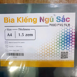 Bìa Kiếng Ngũ Sắc A4 1.5zem 100 cái/xấp – Giá tốt, hàng chính hãng