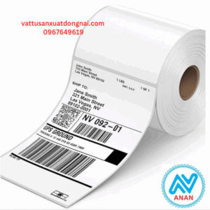 Decal 60X20 100M nhãn trắng