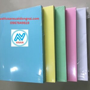 Bìa Thái A4 - 180g/100 Tờ (Trắng, Dương, Hồng, Vàng, Lá)