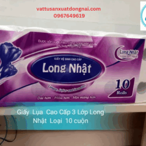 Giấy Vệ Sinh Cuộn Nhỏ Có Lõi Long Nhật – Giấy Lụa Siêu Mềm Mịn, Dai Bền