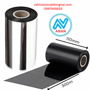 Cuộn ruy băng mực mực in mã vạch in tem nhãn wax-resin 110mm x 300m