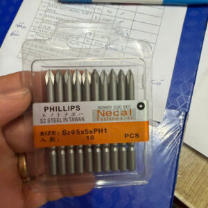Bộ vít Phillips S2 Steel PH1 Phi 5x5 Taiwan – Giá Sỉ Tốt Cho Đại Lý